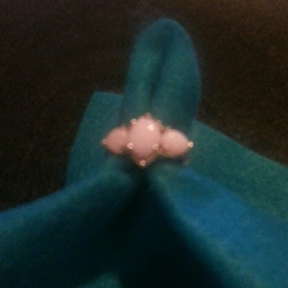 Pink opal ring